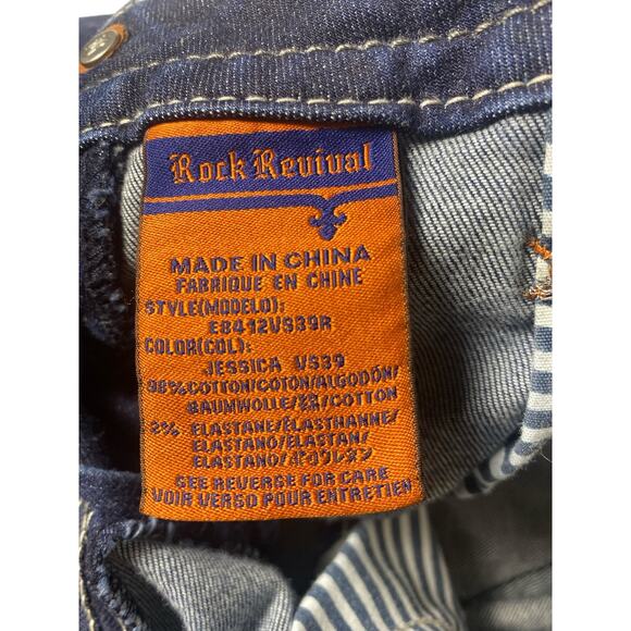 Women Rock Revival Jessica Flap Pocket jeans size 28 - Picture 7 of 9